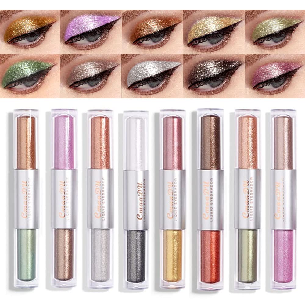 evpct Single Cream Eye Shadow Palette Pot Makeup for Older Women, Taupe Mauve Shimmer Glitter Metallic Monochrome Cream to Powder Eyeshadow Palette Eye Brightener, High Pigment Waterproof Blendable