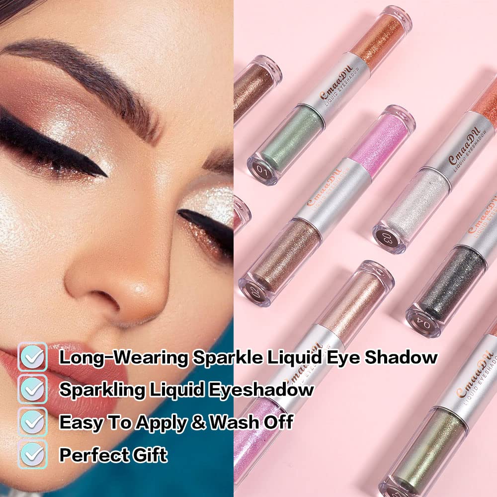 evpct Single Cream Eye Shadow Palette Pot Makeup for Older Women, Taupe Mauve Shimmer Glitter Metallic Monochrome Cream to Powder Eyeshadow Palette Eye Brightener, High Pigment Waterproof Blendable